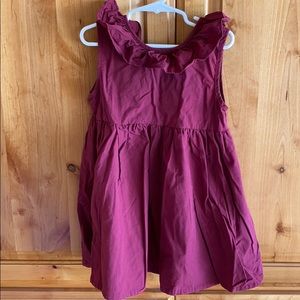 Maroon cotton dress